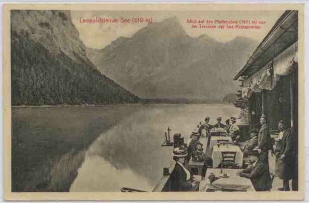 Leopoldsteiner See, See-Restaurant bei Eisenerz 1915