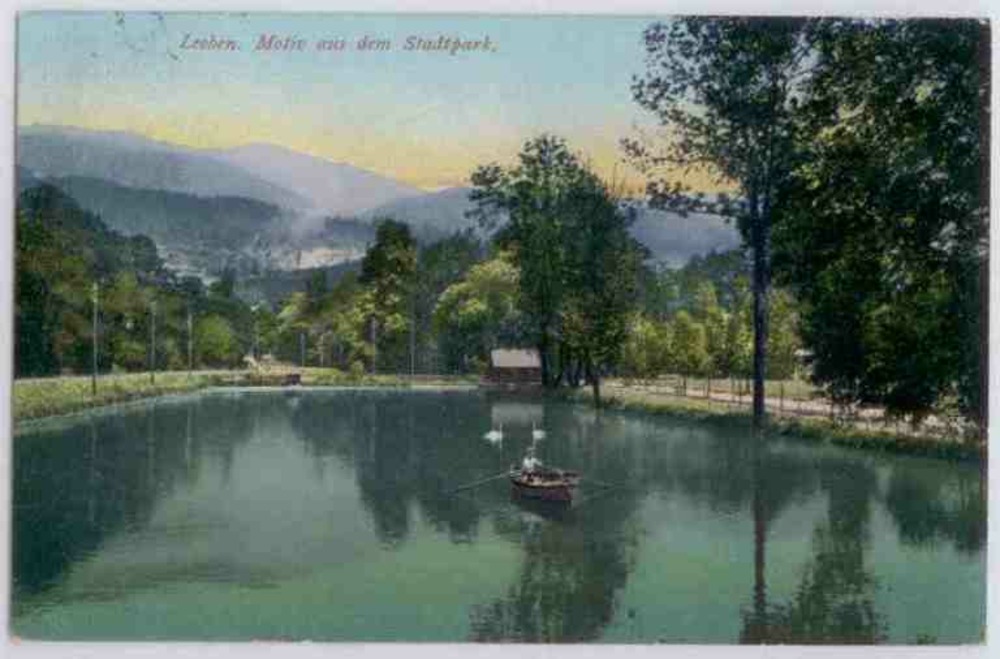Leoben, Stadtpark 1914