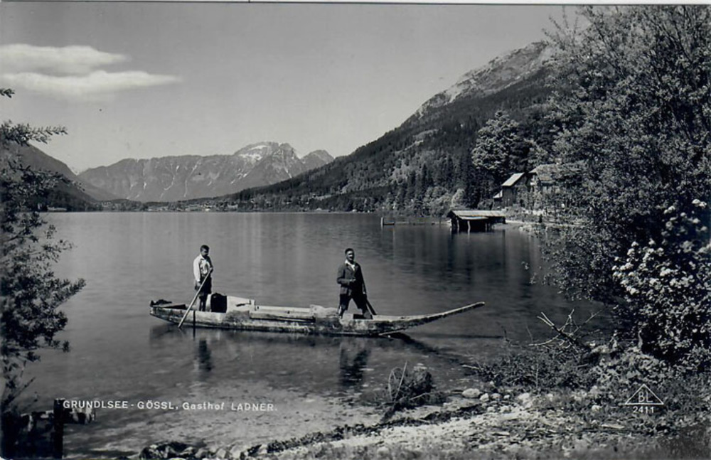 Ansichtskarte Grundlsee-Gössl, Gasthof Ladner, gelaufen 1934