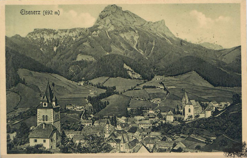 Ansichtskarte Eisenerz (Steiermark) bei Leoben, gelaufen 1915