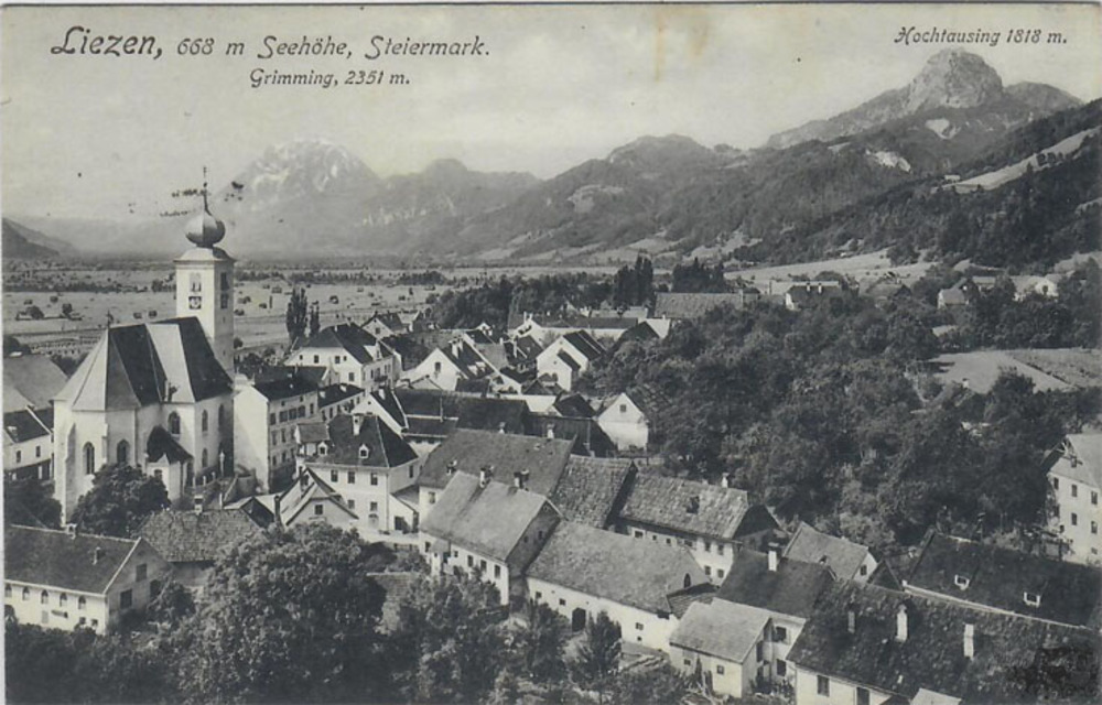 Ansichtskarte Liezen (Steiermark), gelaufen 1915