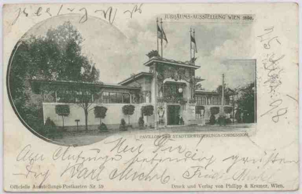 Wien, Stadterweiterungs-Commission, Jubiläumsausstellung Litho 1898 Wien, Stadterweiterungs-Commission, Jubiläumsausstellung Litho 1898