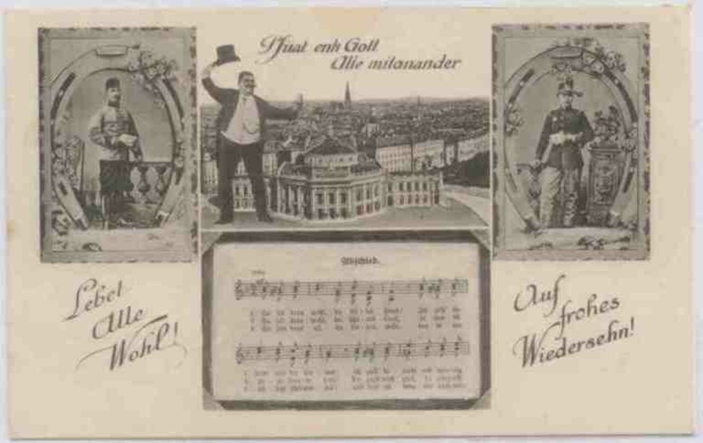 Wien, “Pfüat enk Gott“, Soldaten, ca.1915