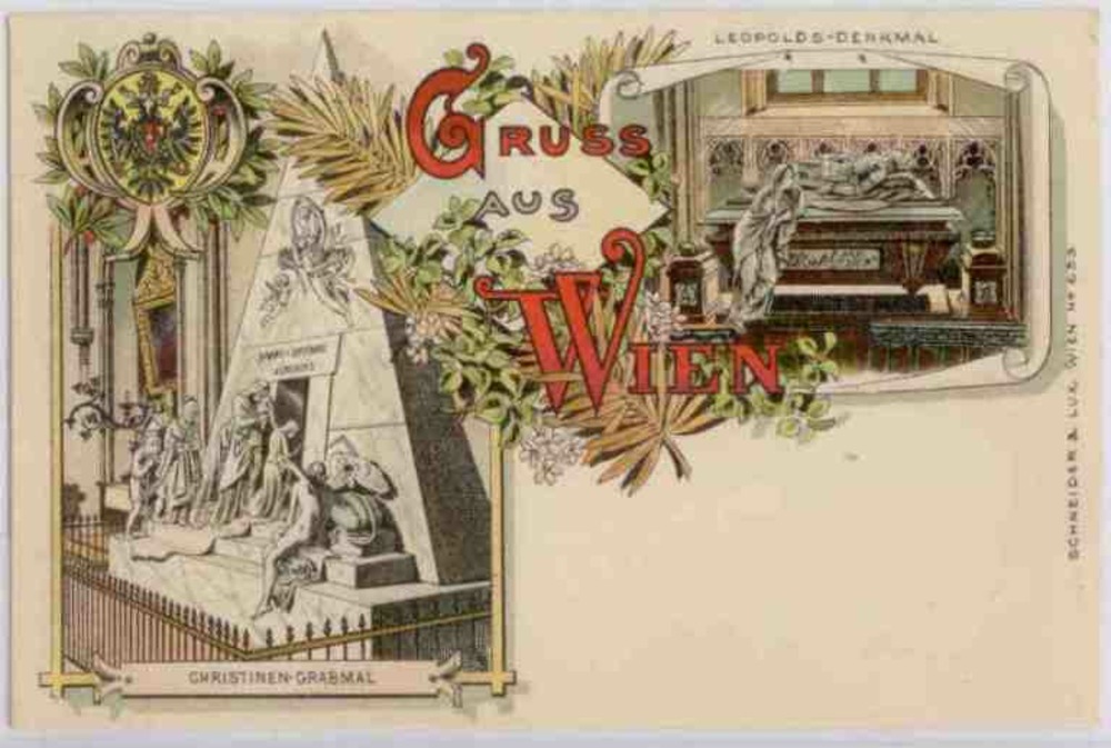 Gruss aus Wien, Farblitho ca.1895 Gruss aus Wien, Farblitho ca.1895