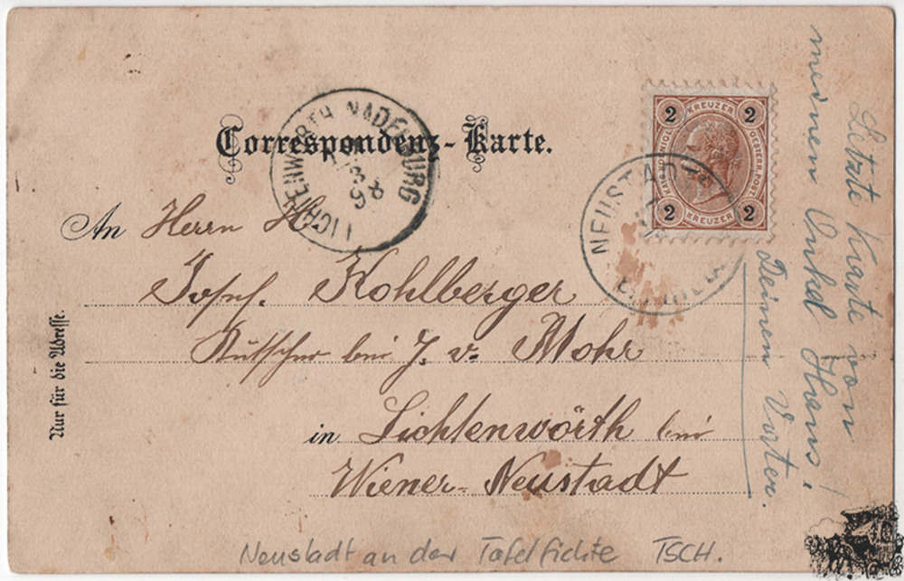 Ansichtskarte Gruss aus Neustadtl a. d. Tafelfichte Ansichtskarte Gruss aus Neustadtl a. d. Tafelfichte