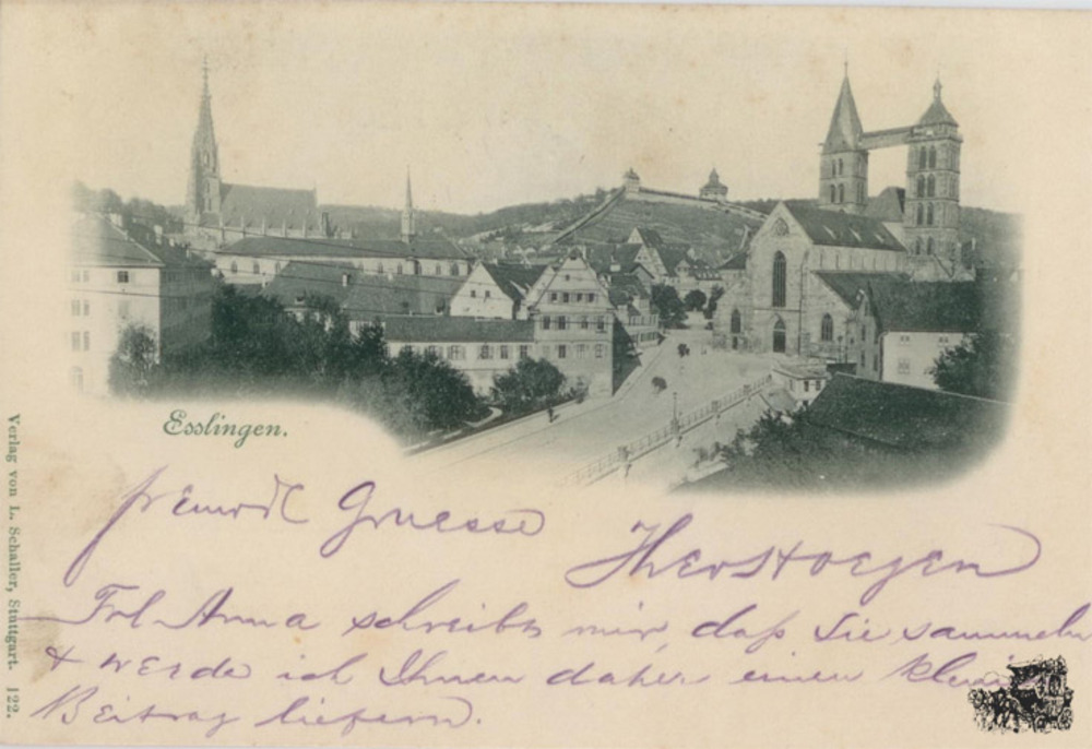 Ansichtskarte Esslingen am Neckar 1897 Ansichtskarte Esslingen am Neckar 1897