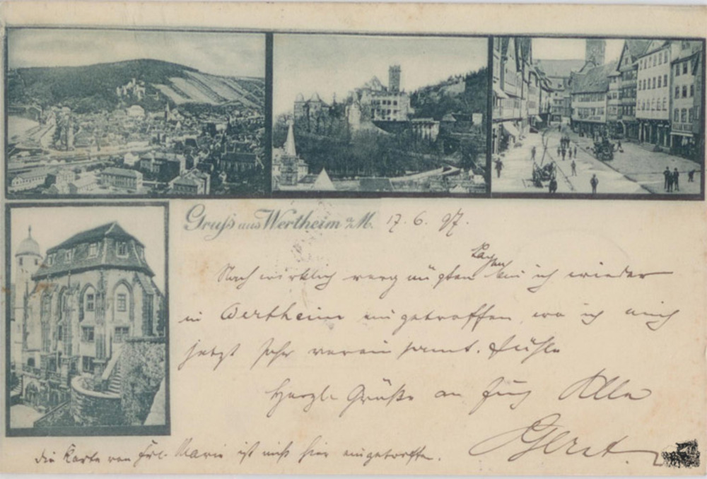 Ansichtskarte Wertheim am Main 1897