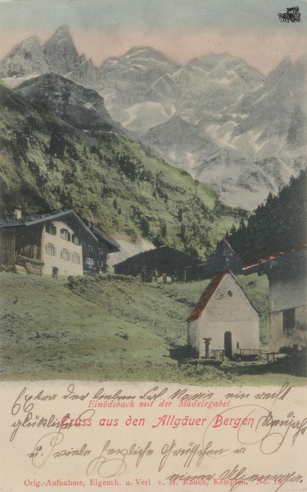 Ansichtskarte Einödsbach bei Oberstdorf i. Allgäu 1902