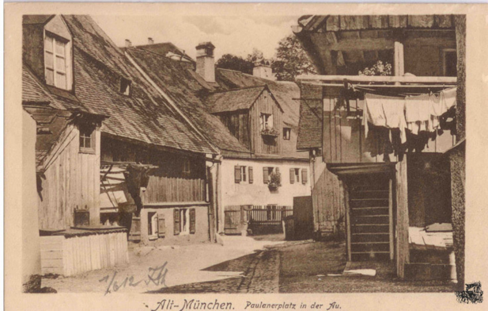 Ansichtskarte München, Paulanerplatz 1912