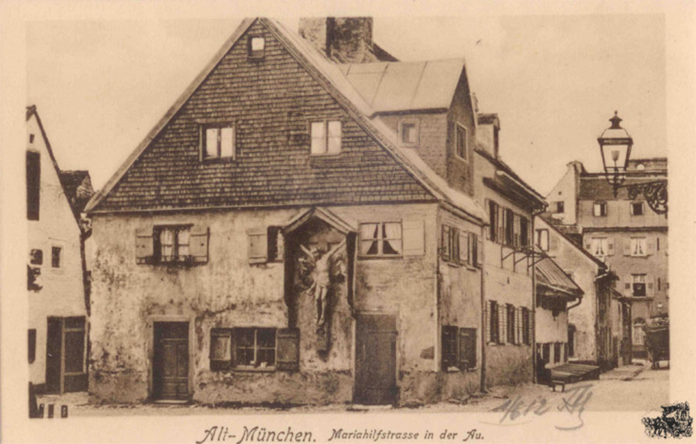 Ansichtskarte München, Mariahilfstrasse 1912 Ansichtskarte München, Mariahilfstrasse 1912