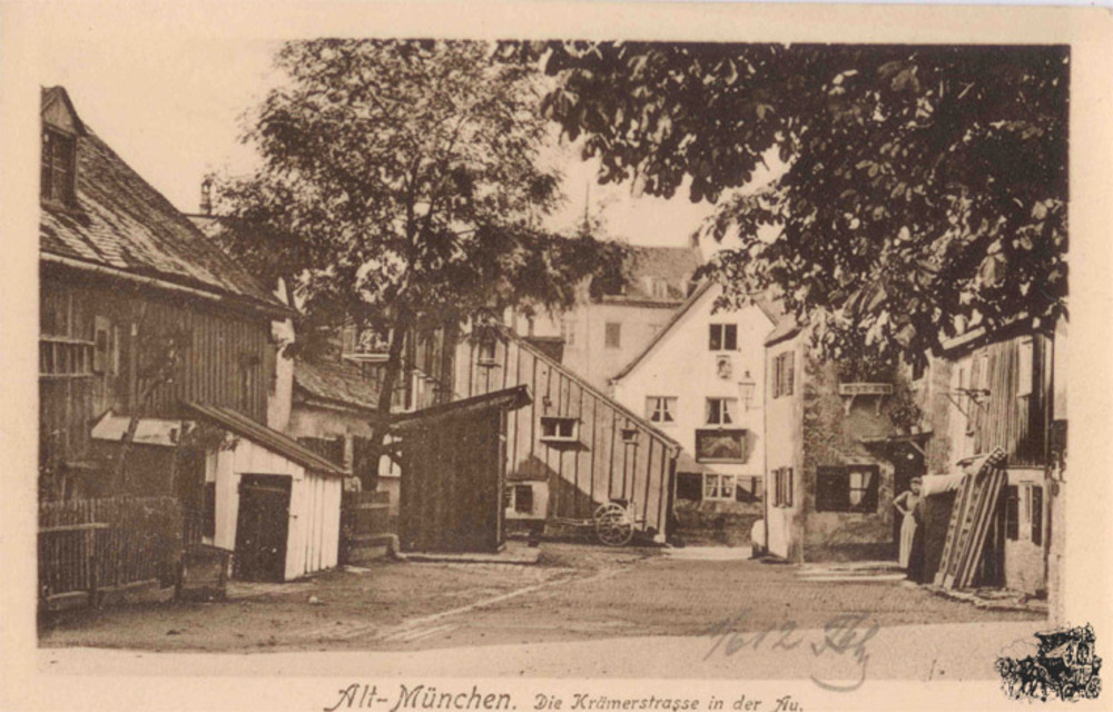 Ansichtskarte München, Krämerstrasse 1912