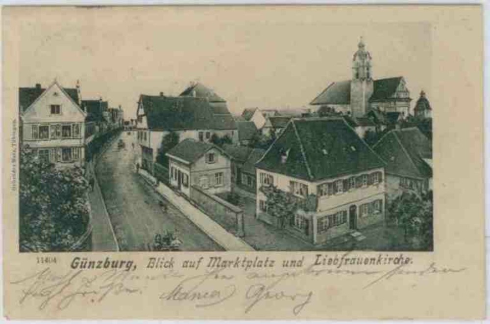 Ansichtskarte Günzburg Straßenansicht ca.1900 Ansichtskarte Günzburg Straßenansicht ca.1900