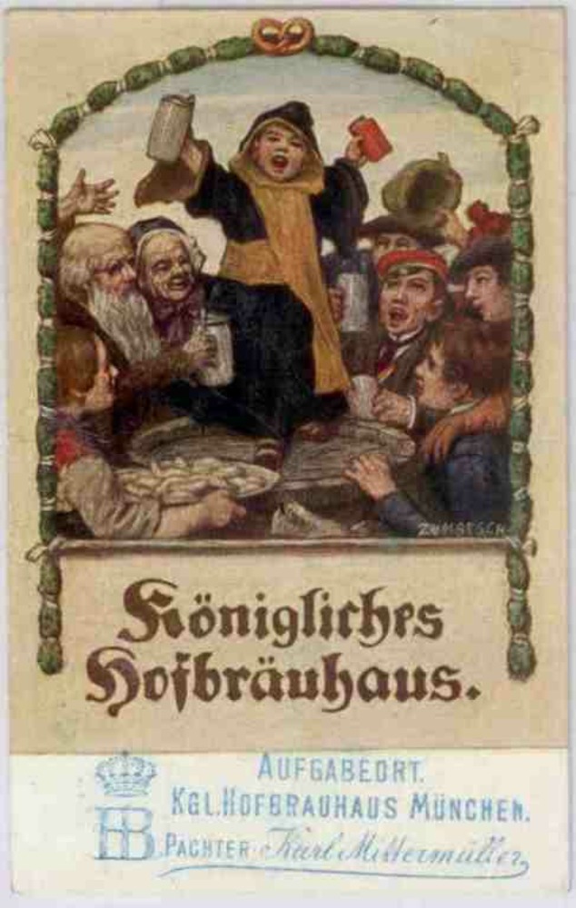 Ansichtskarte München Königliches Hofbräuhaus 1910 Ansichtskarte München Königliches Hofbräuhaus 1910