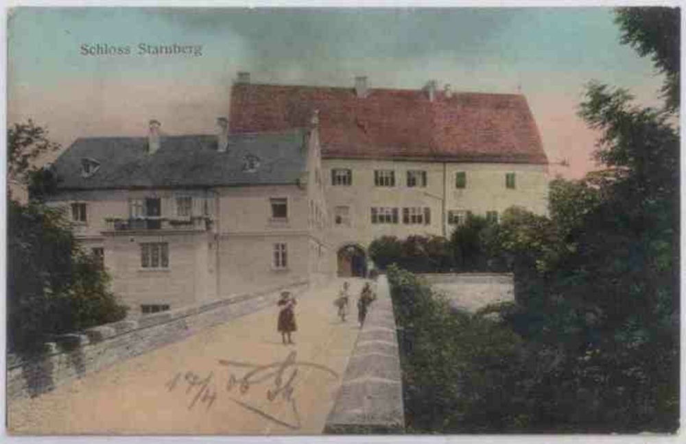 Ansichtskarte Starnberg, Schloss 1906 Ansichtskarte Starnberg, Schloss 1906
