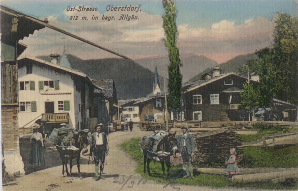Ansichtskarte Oberstdorf/Allgäu Ost-Strasse 1910