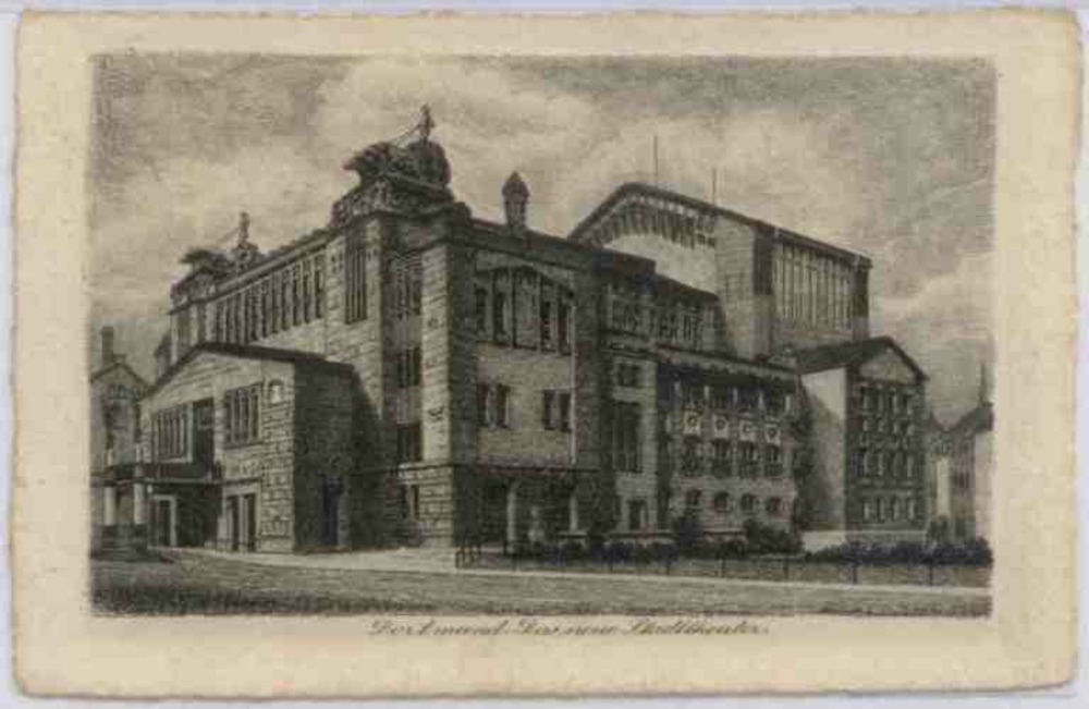 Dortmund Das neue Stadttheater 1920