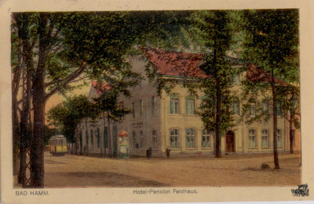 Ansichtskarte Bad Hamm Hotel Feldhaus ca.1920