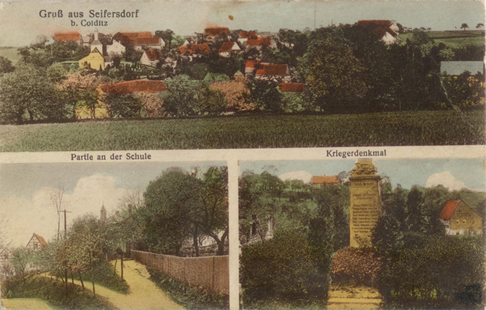 Ansichtskarte Gruß aus Seifersdorf b. Colditz Ansichtskarte Gruß aus Seifersdorf b. Colditz