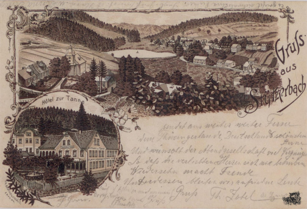 Ansichtskarte Litho Stützerbach ca.1895 Ansichtskarte Litho Stützerbach ca.1895