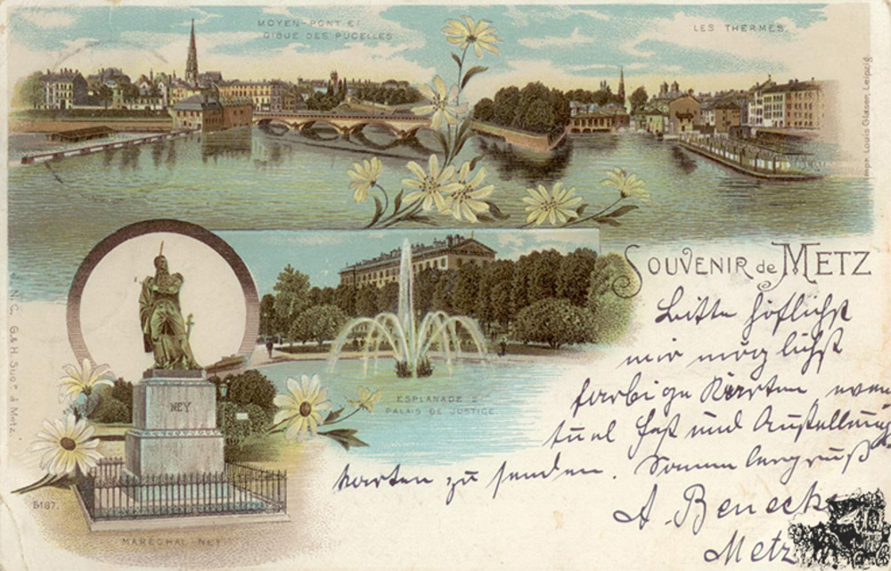 Ansichtskarte Souvenir de Metz Ansichtskarte Souvenir de Metz