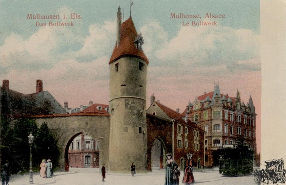 Ansichtskarte Müllhausen i. Elsass
