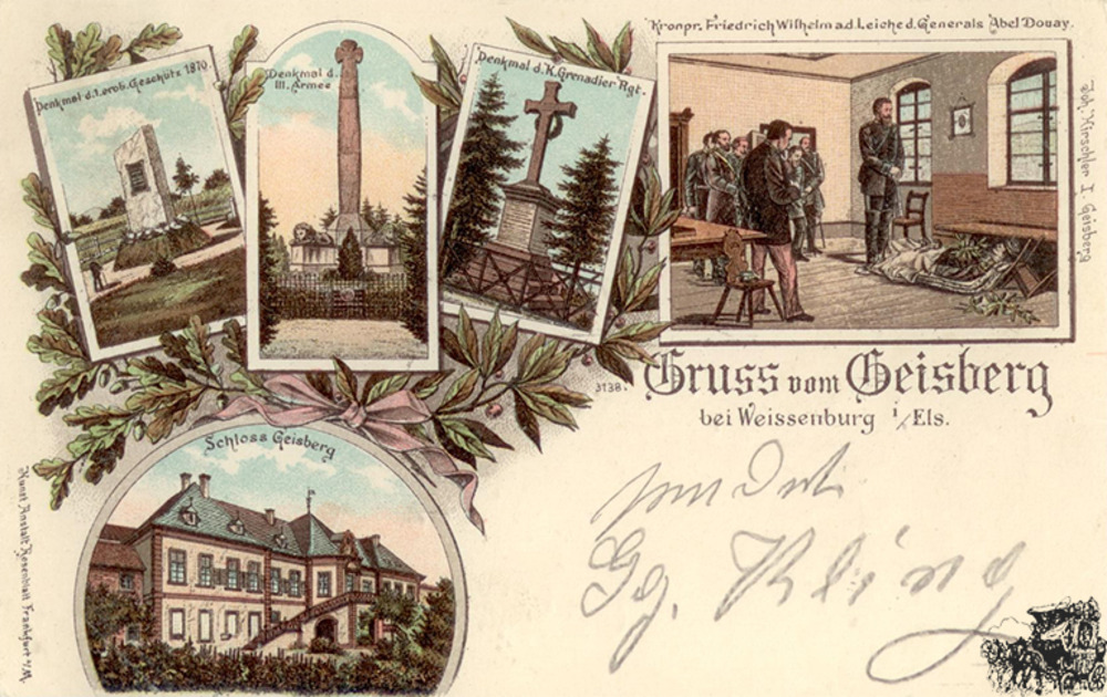 Ansichtskarte Gruss vom Geisberg bei Weissenburg i. Els.