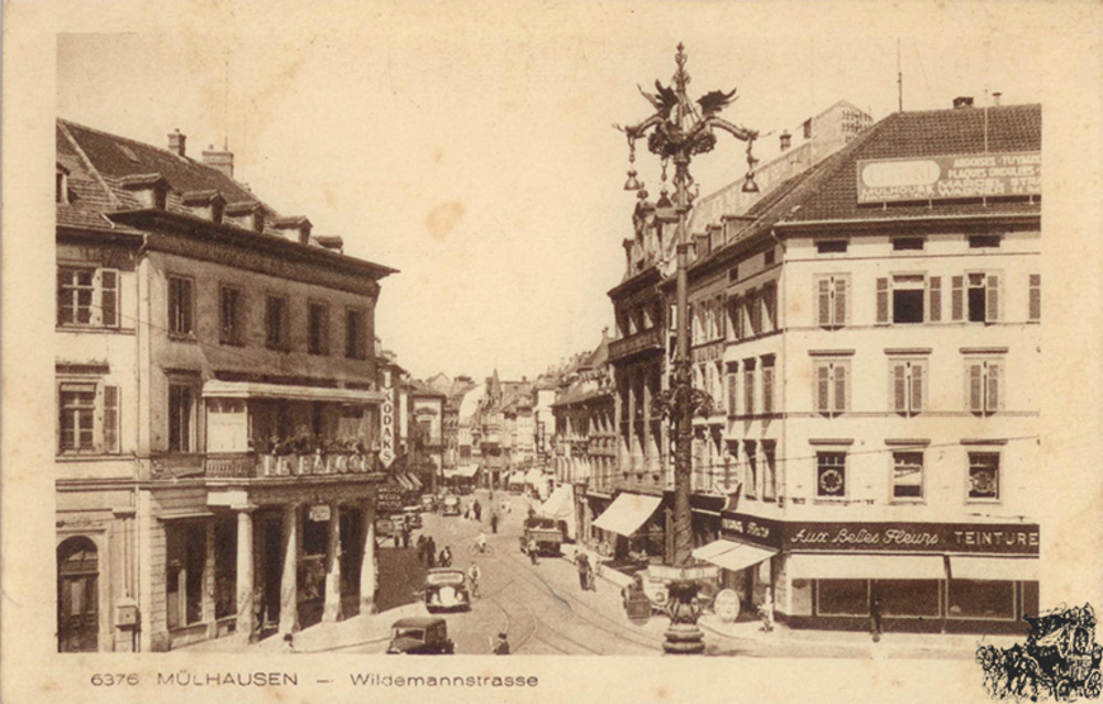 Ansichtskarte Mülhausen - Wildemannstrasse Ansichtskarte Mülhausen - Wildemannstrasse