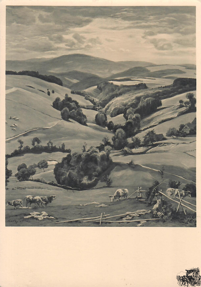 Ansichtskarte: Viehweide