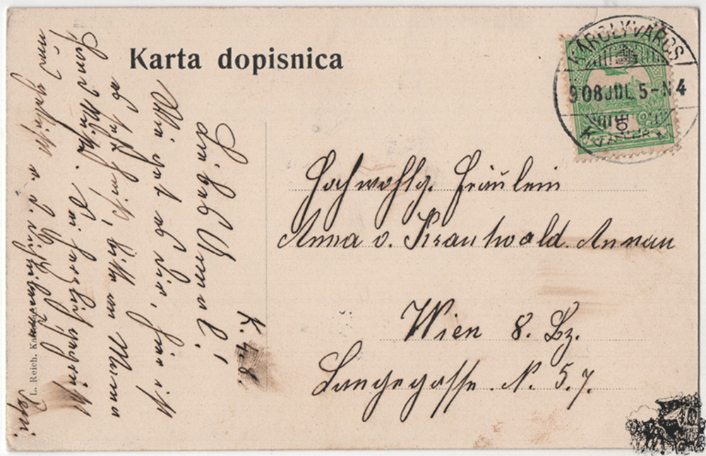 Ansichtskarte - Karlstadt, Kroatien