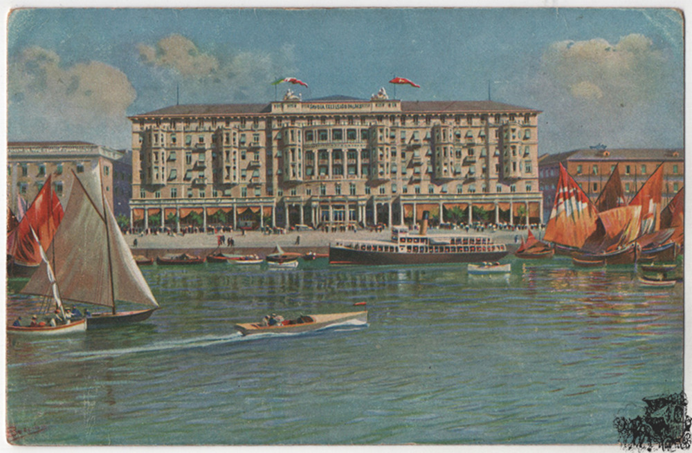 Ansichtskarte - Triest, Savoiahotel Ansichtskarte - Triest, Savoiahotel
