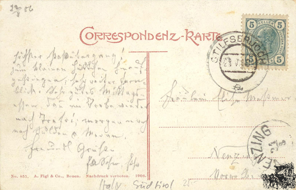 Ansichtskarte Ferdinandshöhe und Dreisprachenspitze Ansichtskarte Ferdinandshöhe und Dreisprachenspitze