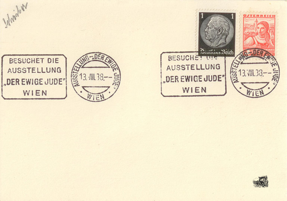 Postkarte: Ausstellung - “Der ewige Jude“ 