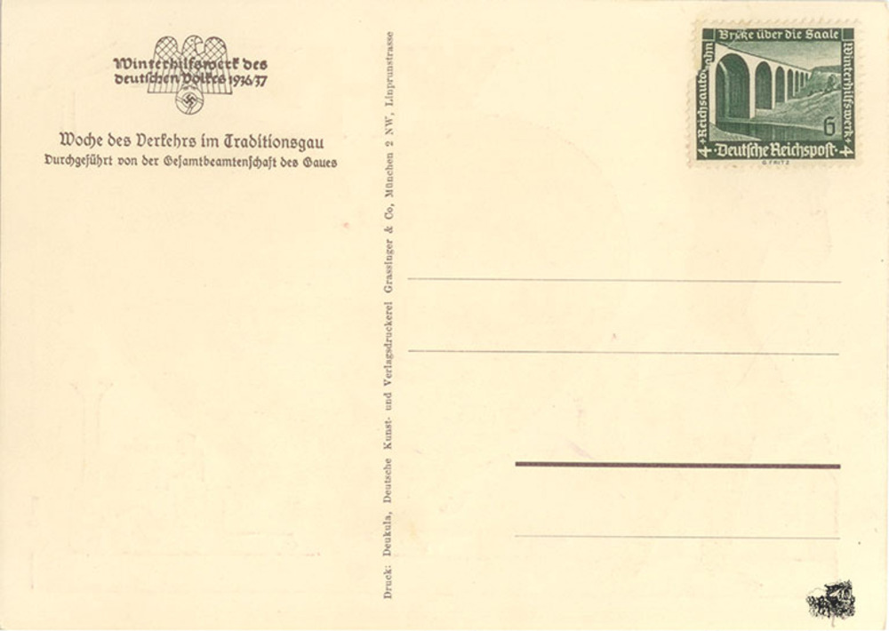 Postkarte: Winterhilfswerk des Deutschen Volkes 1936/37