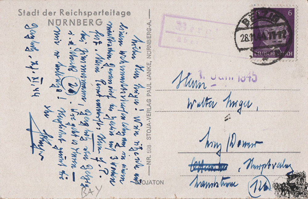 Postkarte: Nürnberg - Zeppelinplatz