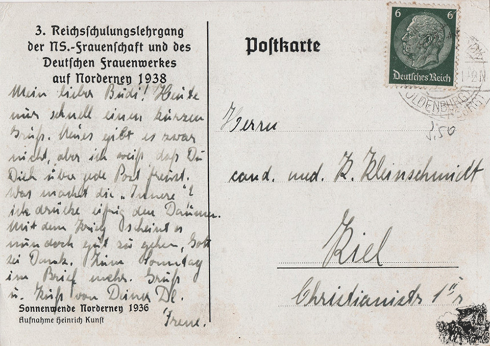 3 Postkarten: 3. Reichsschulungslehrgang der NS-Frauenschaft 