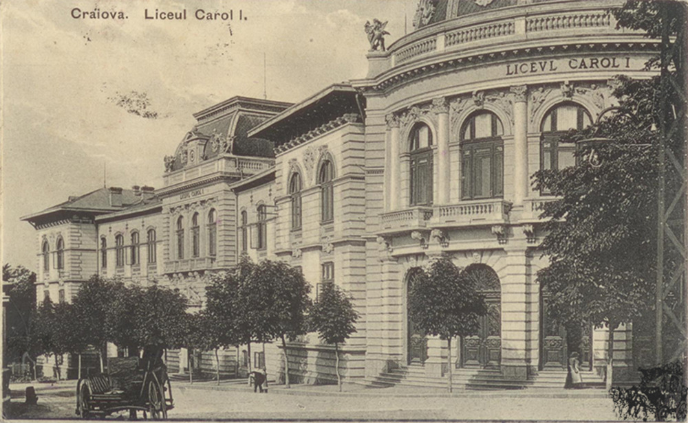Ansichtskarte Craiova Liceul Carol I. Ansichtskarte Craiova Liceul Carol I.