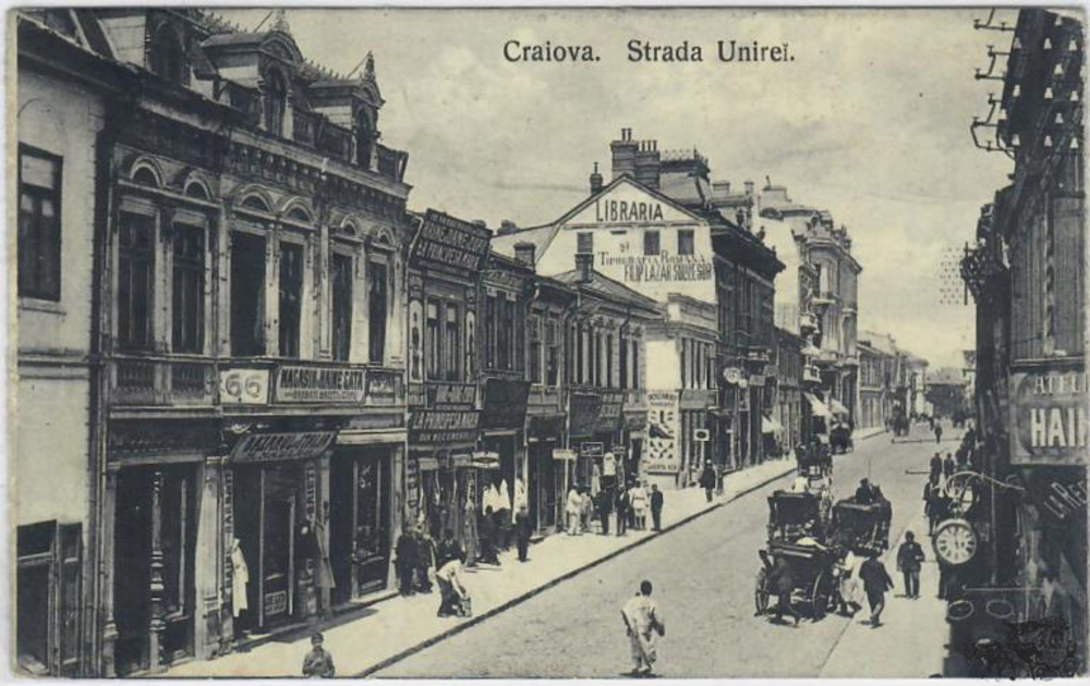 Ansichtskarte Craiova (Krajowa), Strada Unirei, gelaufen 1911