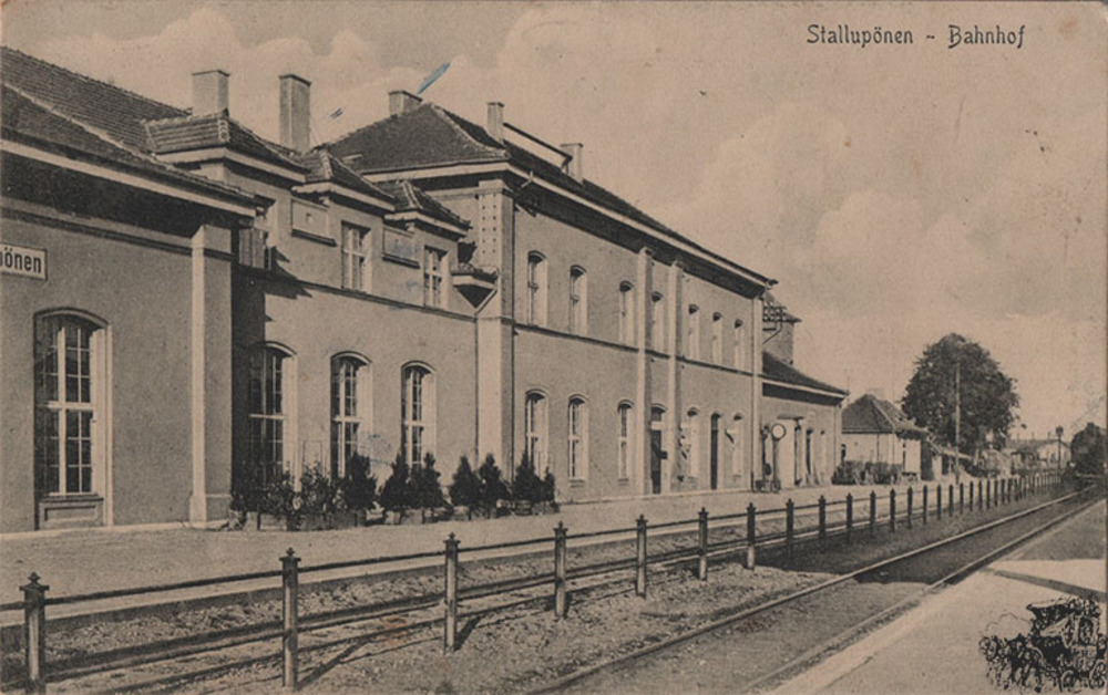 Ansichtskarte Stallupönen - Bahnhof Ansichtskarte Stallupönen - Bahnhof