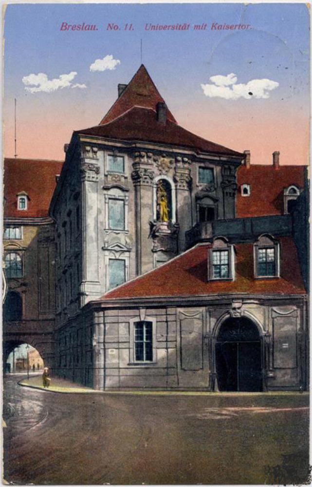 Ansichtskarte Breslau, Universität, gelaufen 1913