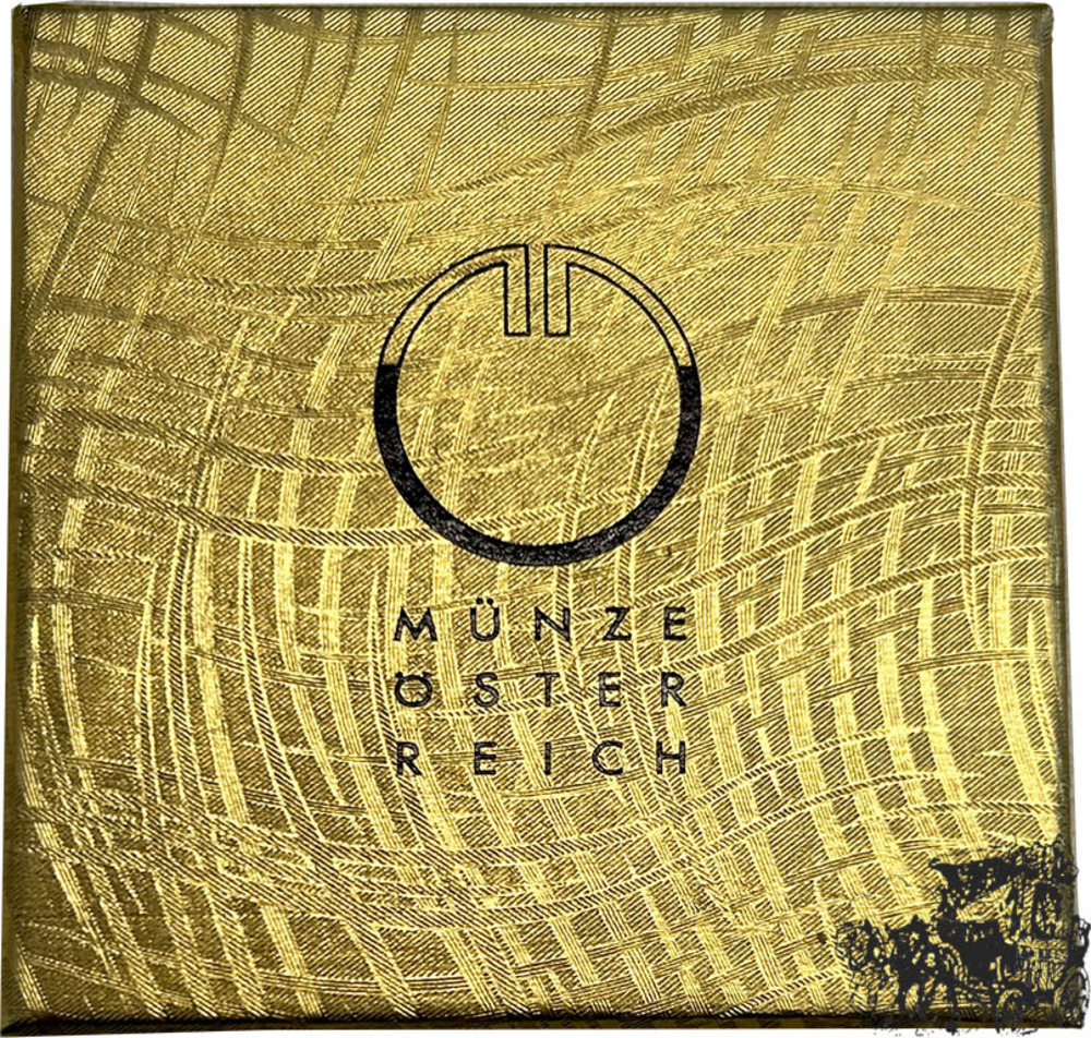 Etui Münze Österreich mit Kapsel und Anstecknadel “Stephanskrone von Ungarn“ - ohne Münze Etui Münze Österreich mit Kapsel und Anstecknadel “Stephanskrone von Ungarn“ - ohne Münze