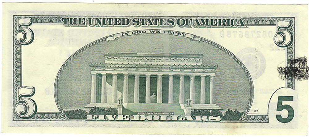 5 Dollar 2001 USA - bankfrisch