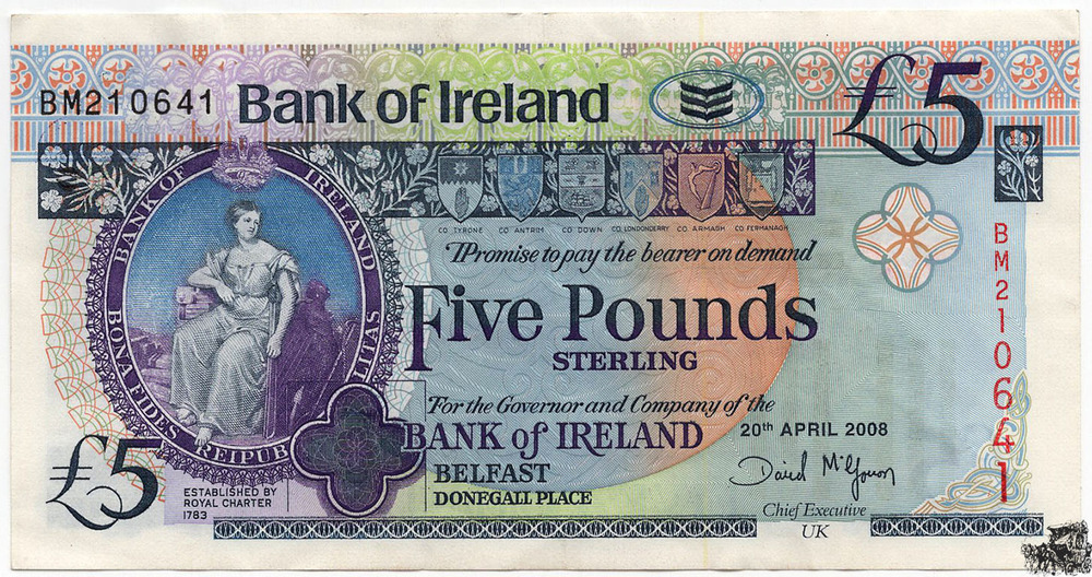 5 Pfund 2008 - Nordirland - vz.