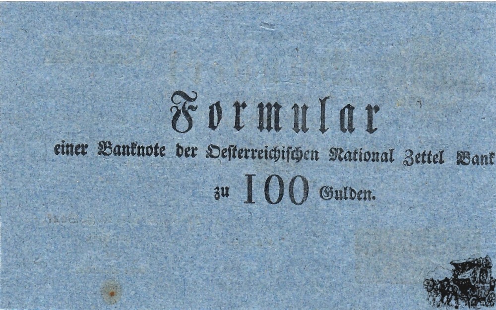 100 Gulden 1816 - Österreich - Formular