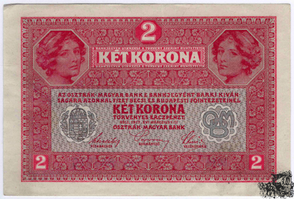2 Kronen 1917 - vorzüglich