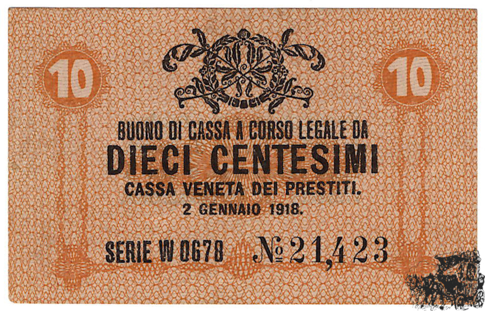 10 Centesimi 1918 - Cassa Veneta