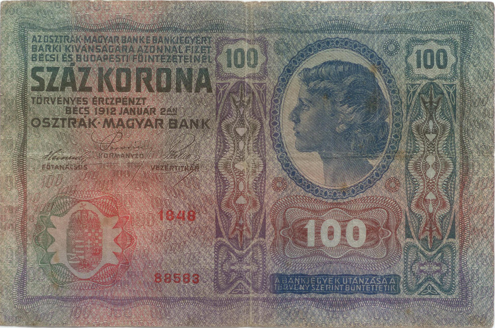 100 Kronen 1919 - Deutschösterreich