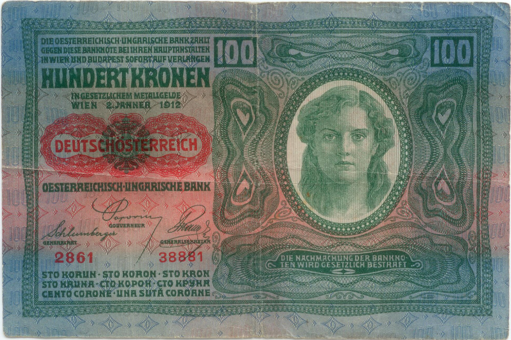 100 Kronen 1919 - Deutschösterreich