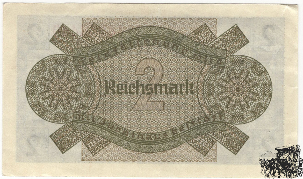 2 Reichsmark o.D. - 8-stellig - vorzüglich