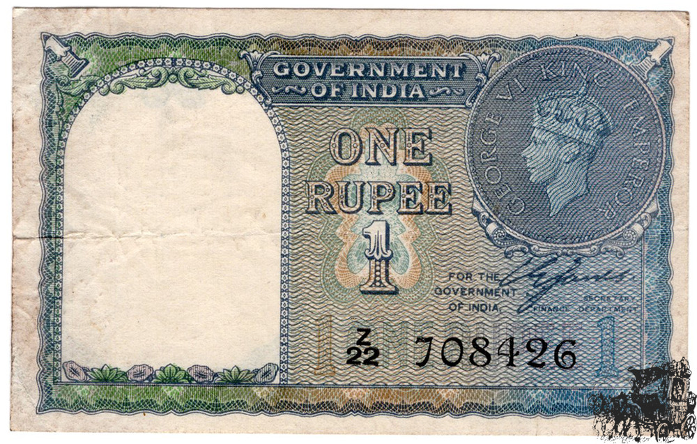 1 Rupie 1940 Goverment of India - sehr schön