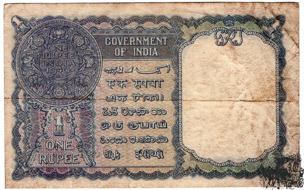 1 Rupie 1940 Goverment of India - sehr schön